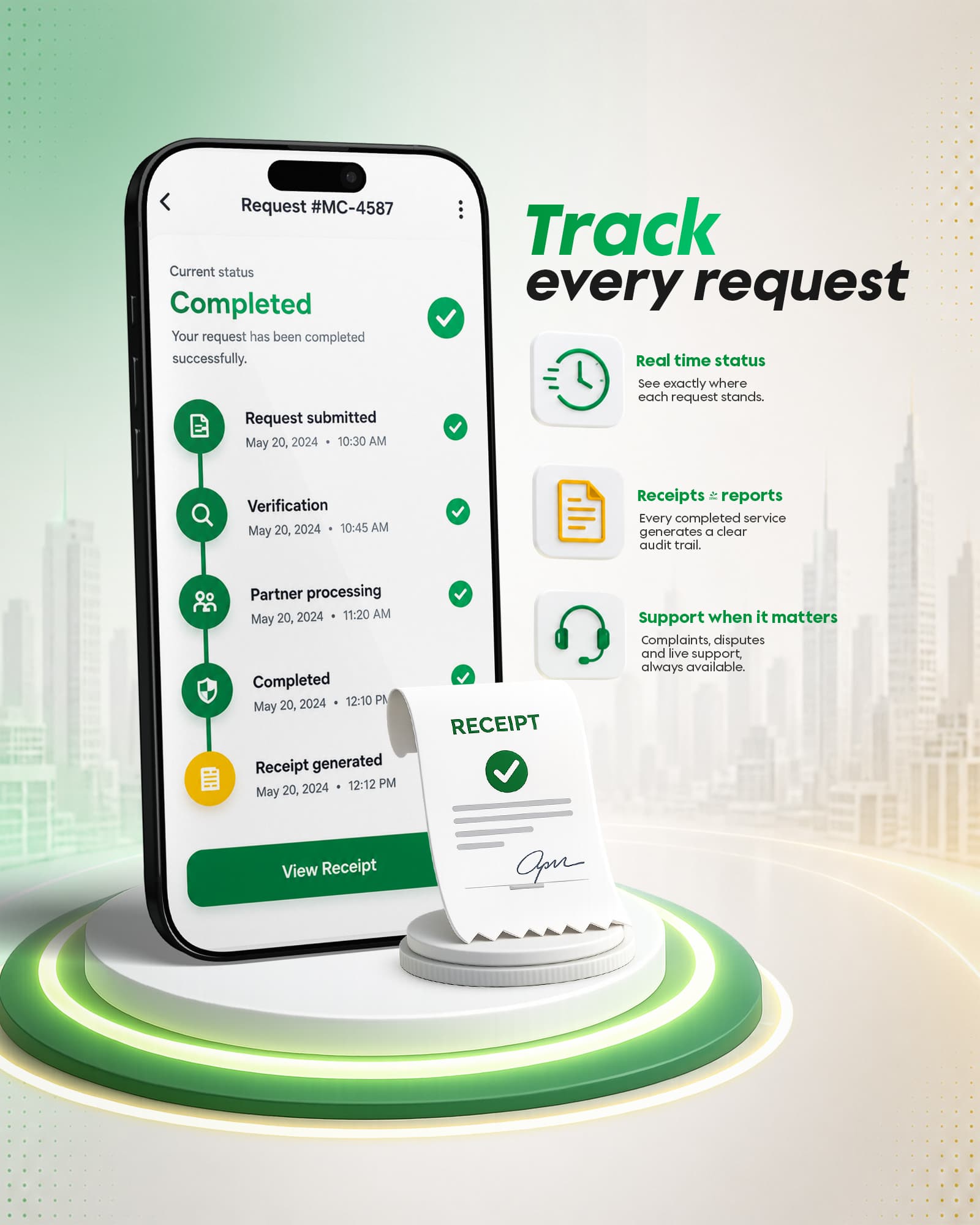 Track every request, end to end.